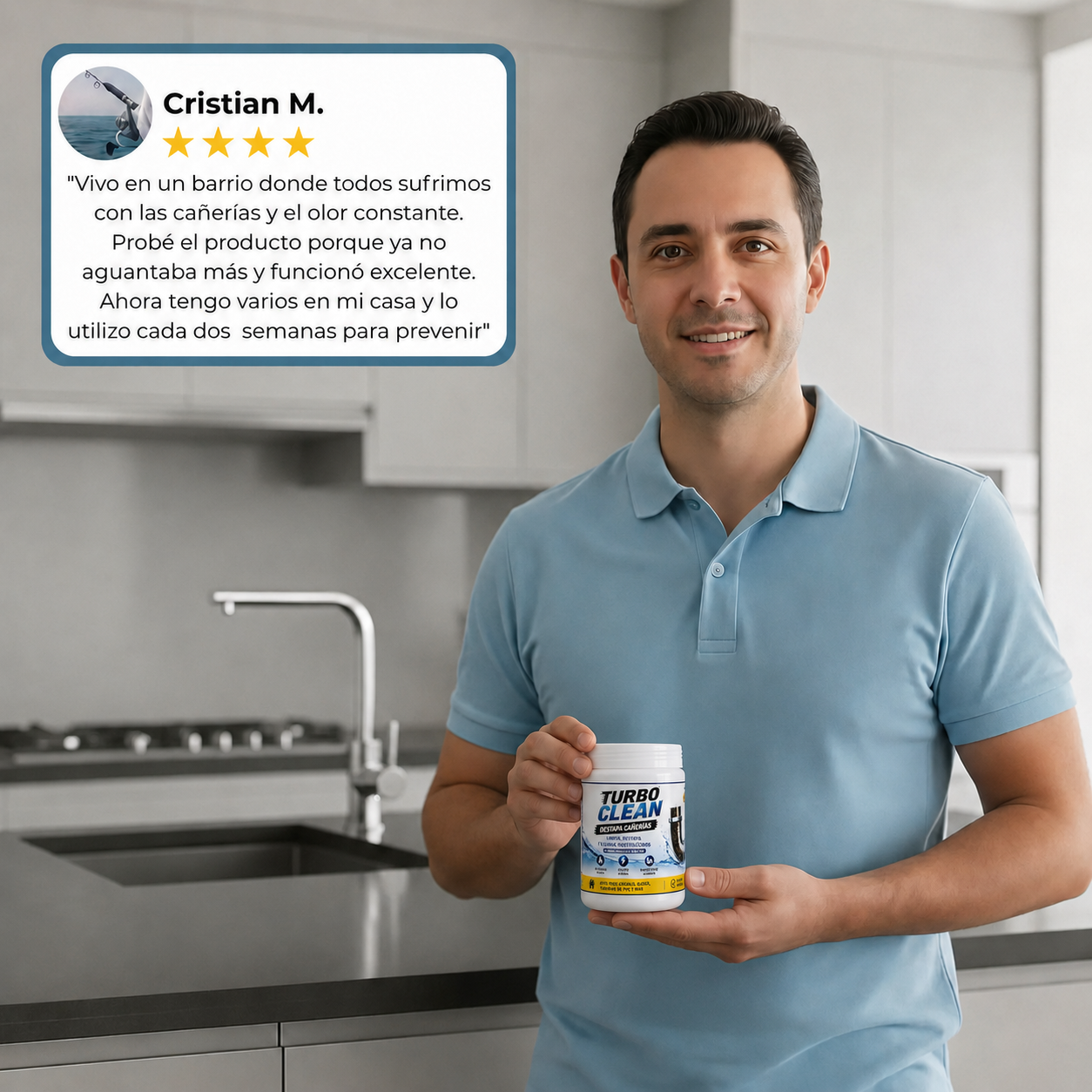 TurboClean™ Limpia y destapa tus cañerias