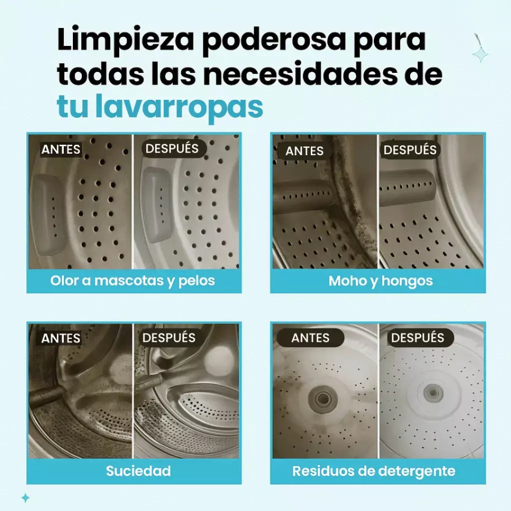TurboClean™ Pastillas para lavarropas
