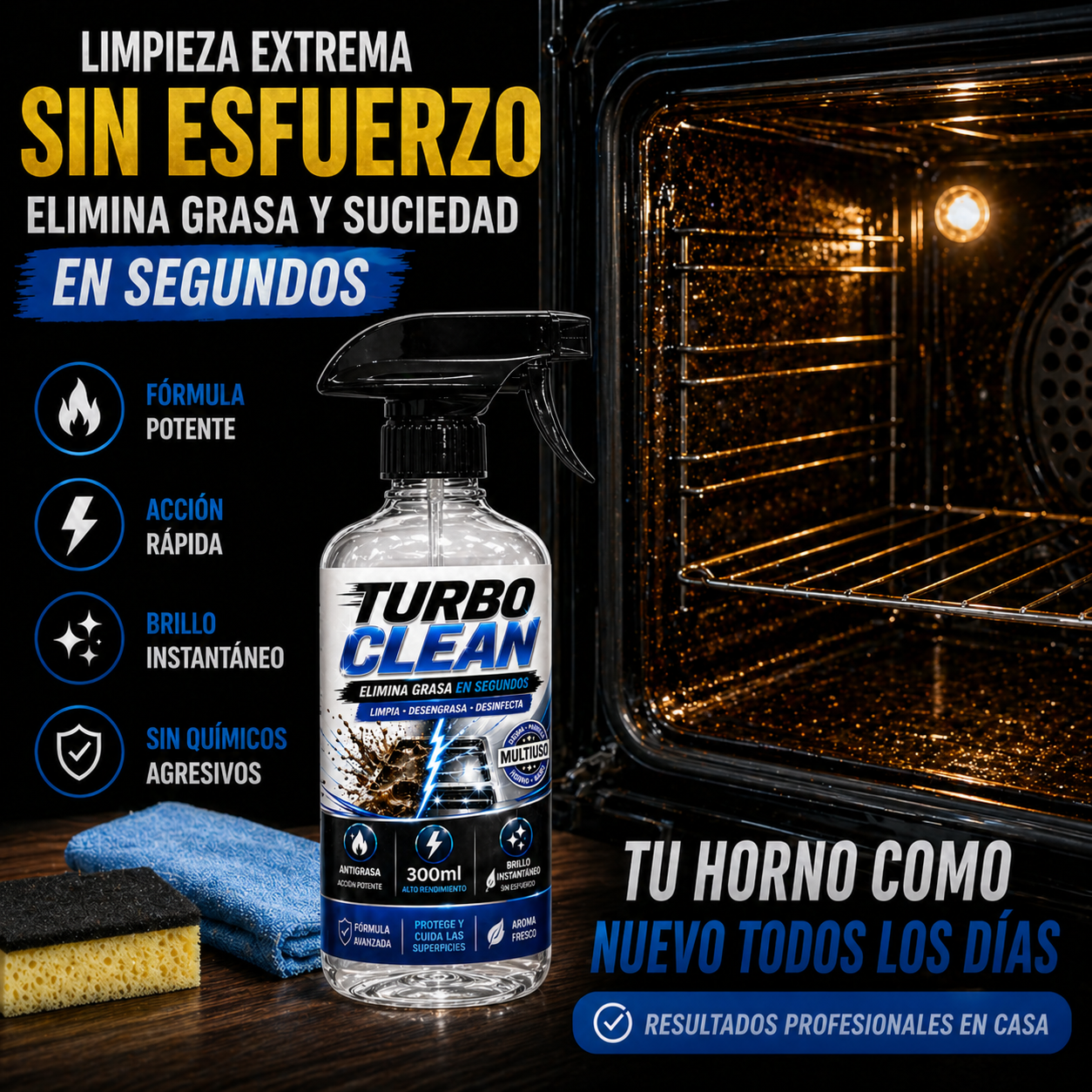 TurboClean™ – La Fórmula que Elimina la Grasa en Segundos