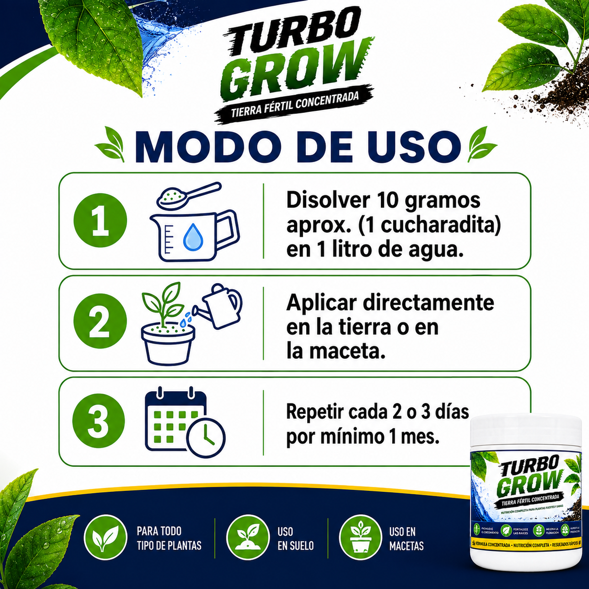Turbo Grow - Minerales Concentrados Para Plantas