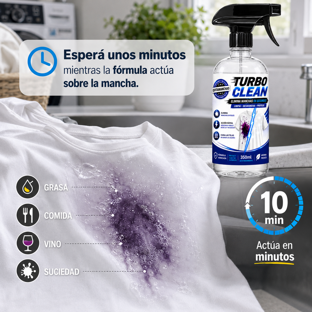 TurboClean™ Quitamanchas | El Producto definitivo para tu día a día